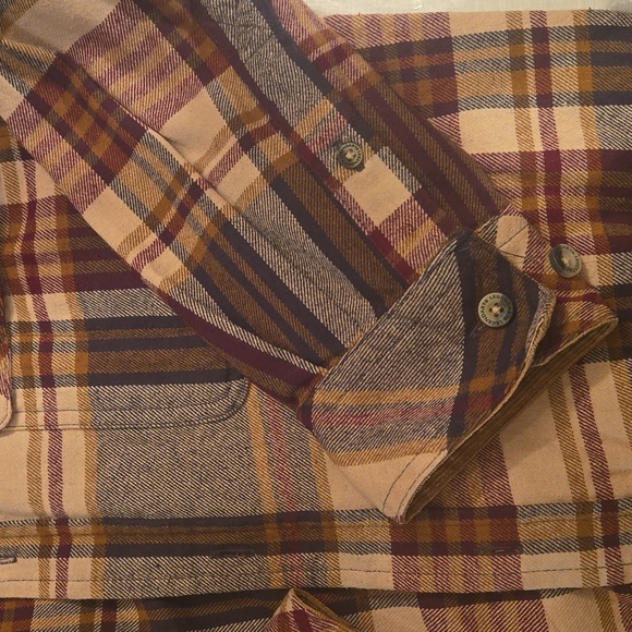 LEGENDARY WHITETAILS BUCK CAMP Shirt Mens MED Flannel Button Up Shirt - Picture 3 of 8